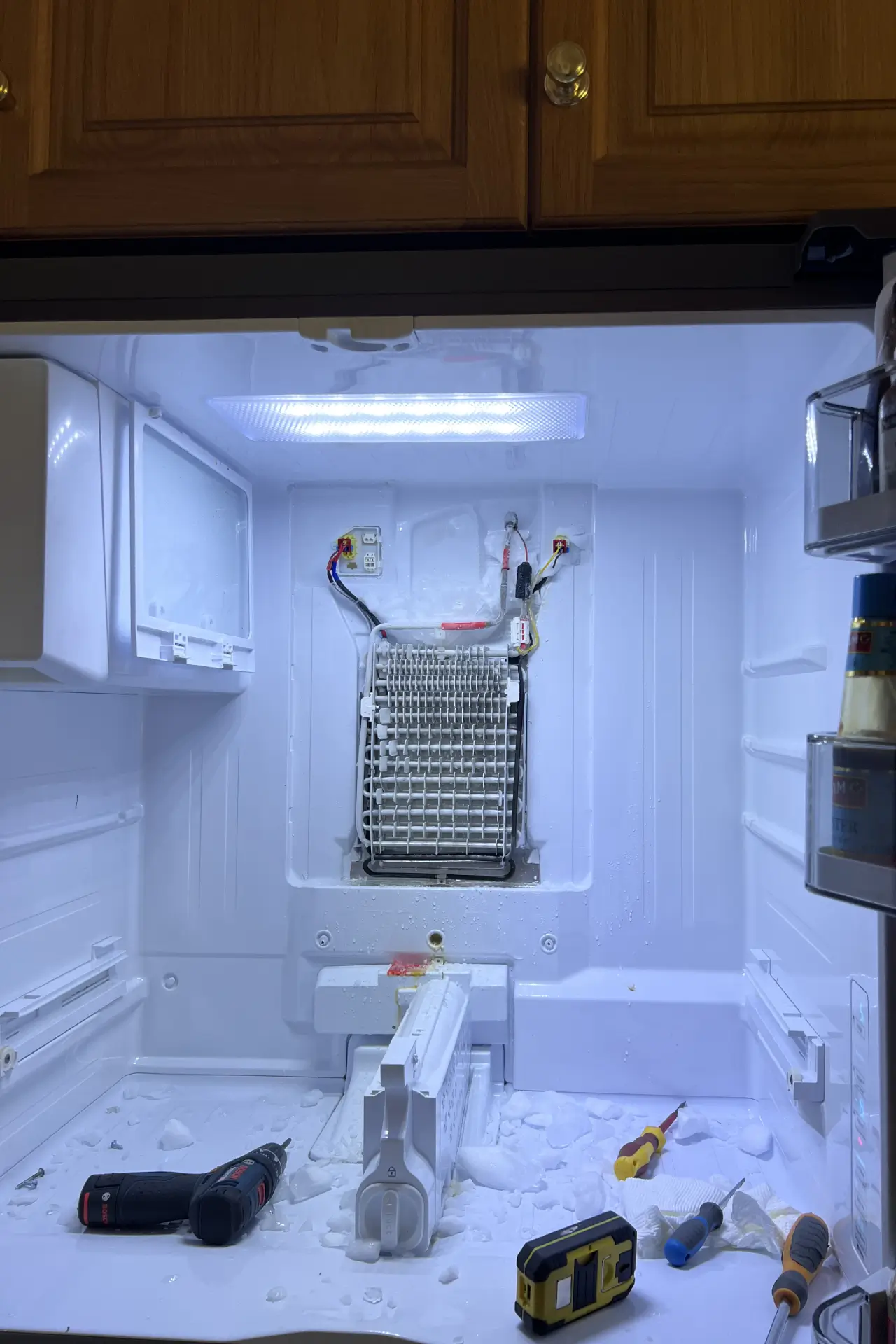 Fridge icing up repair